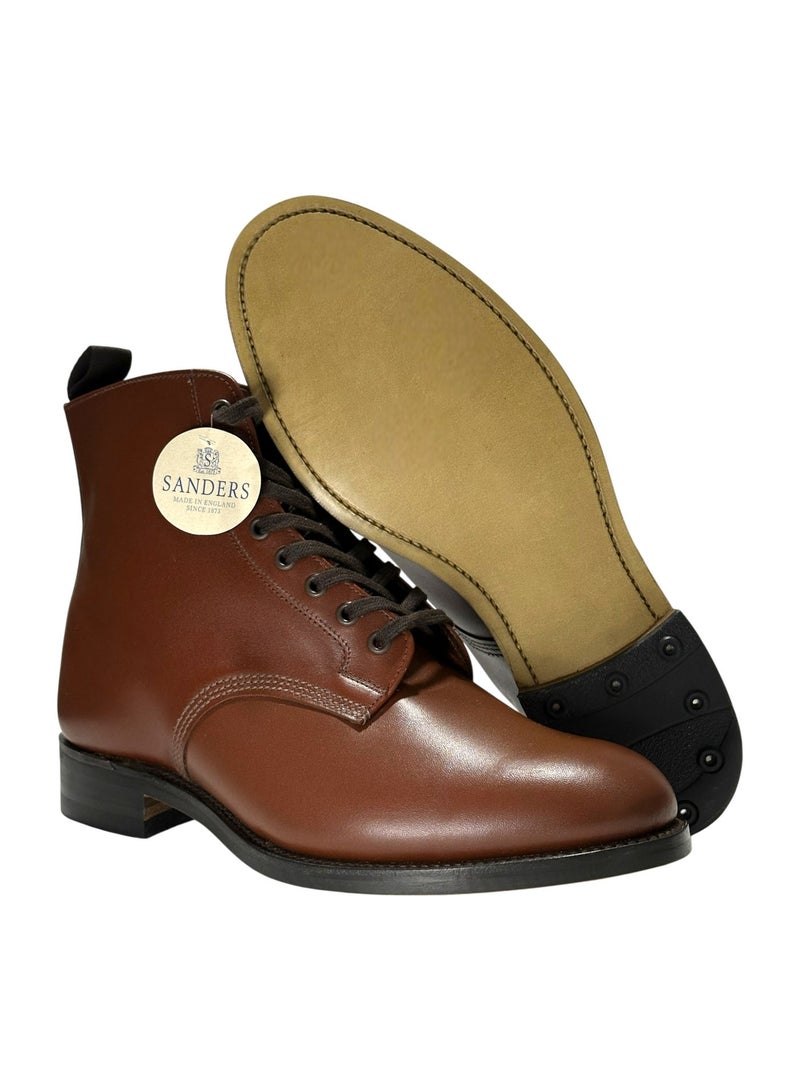 ساندرز بوت  بريطاني أصلي من ساندرز آند ساندرز - جلد أصلي عالي الجودة، لون بني - Image 3